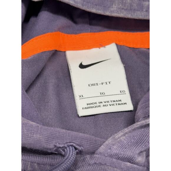 Nike Force Hoops Dri-Fit Hoodie Sweatshirt Men's XL Purple Acid Wash DH6808-553 - Picture 2 of 9